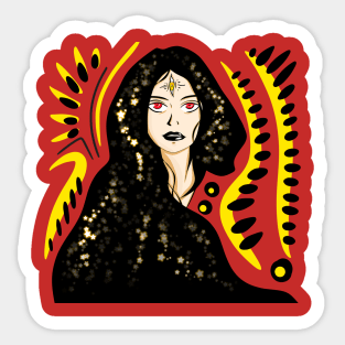 wishful thinking the stars and the future woman ecopop Sticker